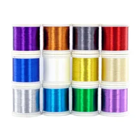 12-Spool ProWrap Metallic Thread Assortment Kit