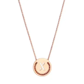 ABC's - X 18K Gold Plated Necklace