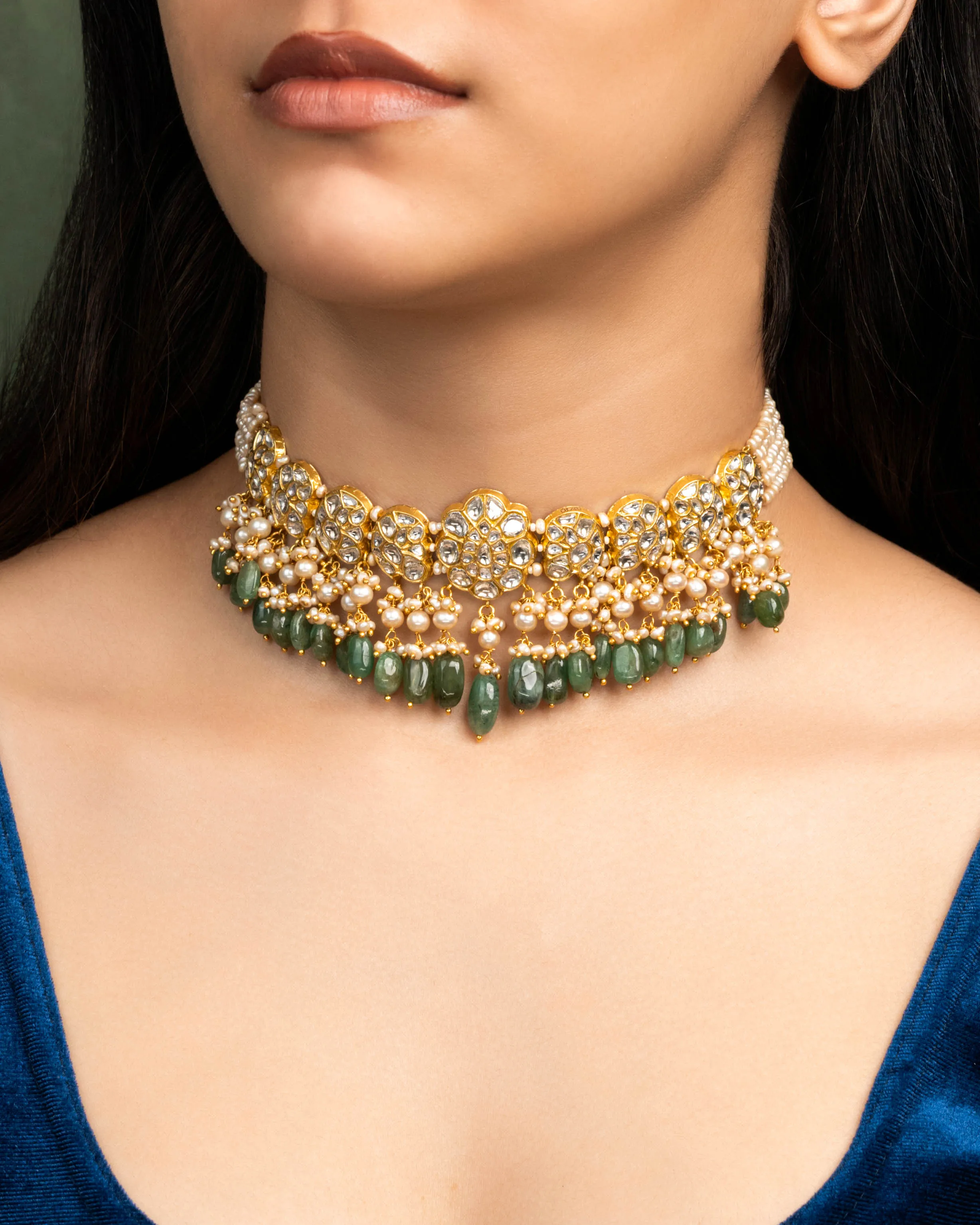 Adhushi Polki Choker