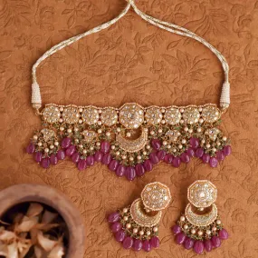 Akanksha Choker and Lubaina Chandbalis Polki Set