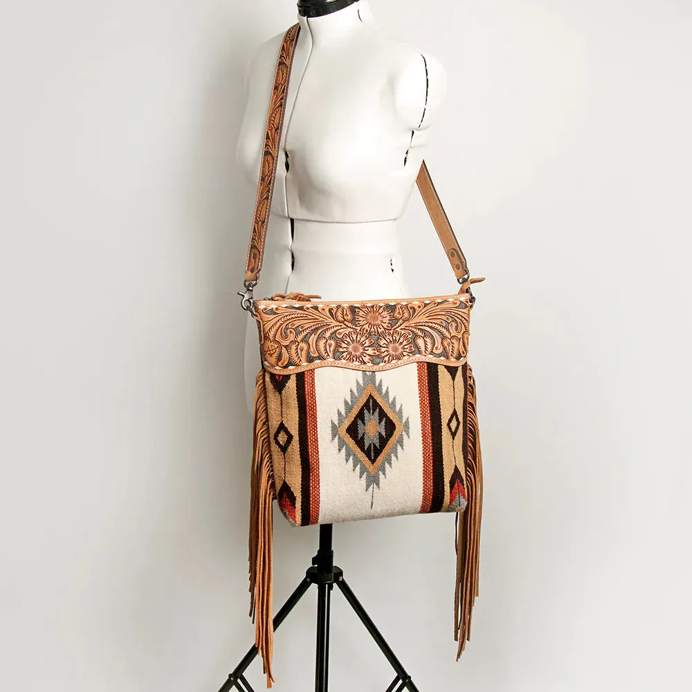 American Darling Aztec Blanket Tooled Purse