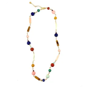 Anette 14K Goldfilled Necklace w. Gemstones