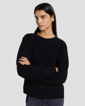 Cashmere Crewneck Sweater in Black