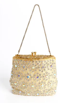 Daisy Rhinestone Pouch Bag