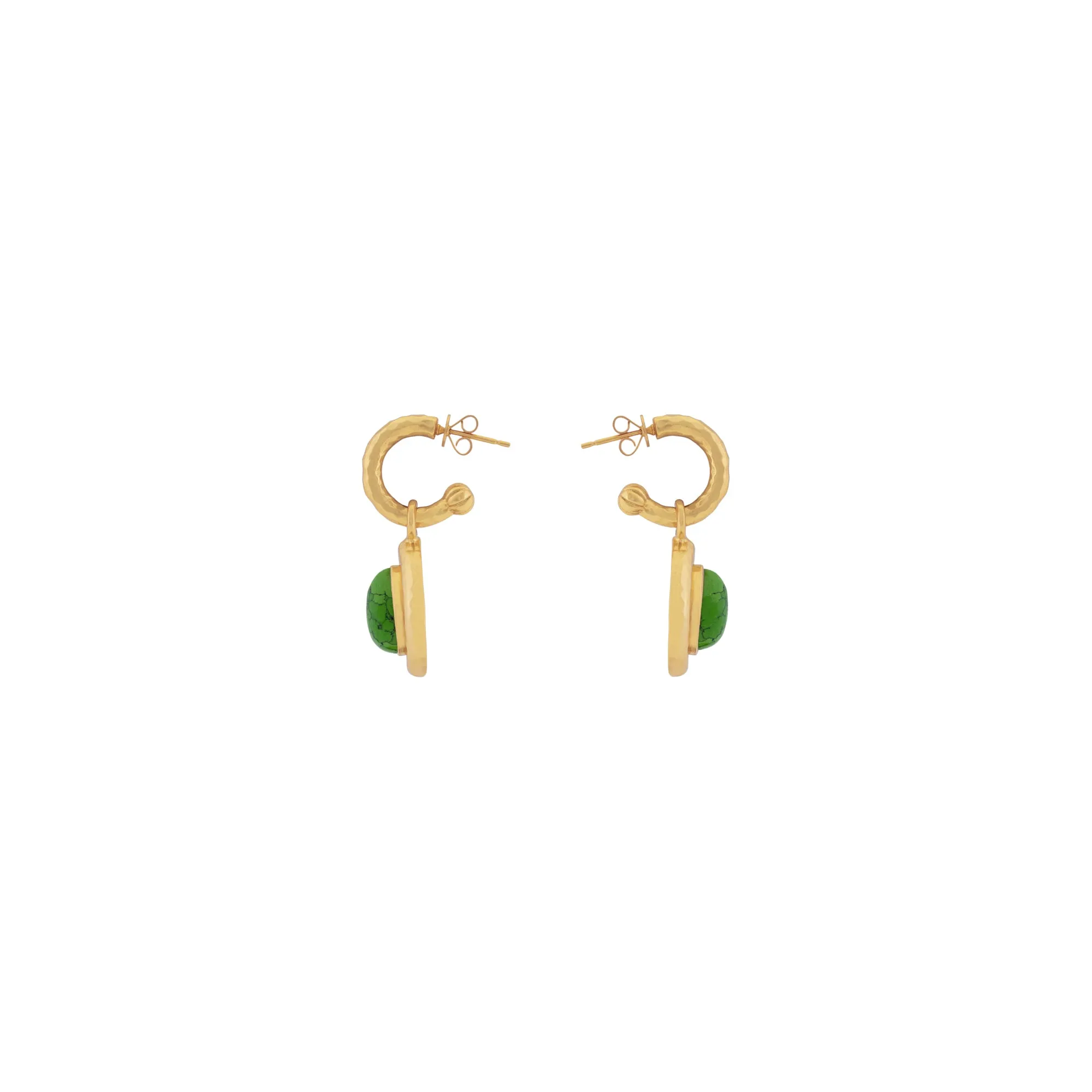 Ines Earrings Green Turquoise