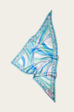 Iride And Onde-Print Large Silk-Twill Scarf