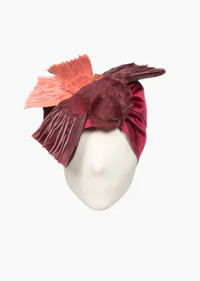 Jennifer Behr x New York Vintage Edie Turban -- Ruby