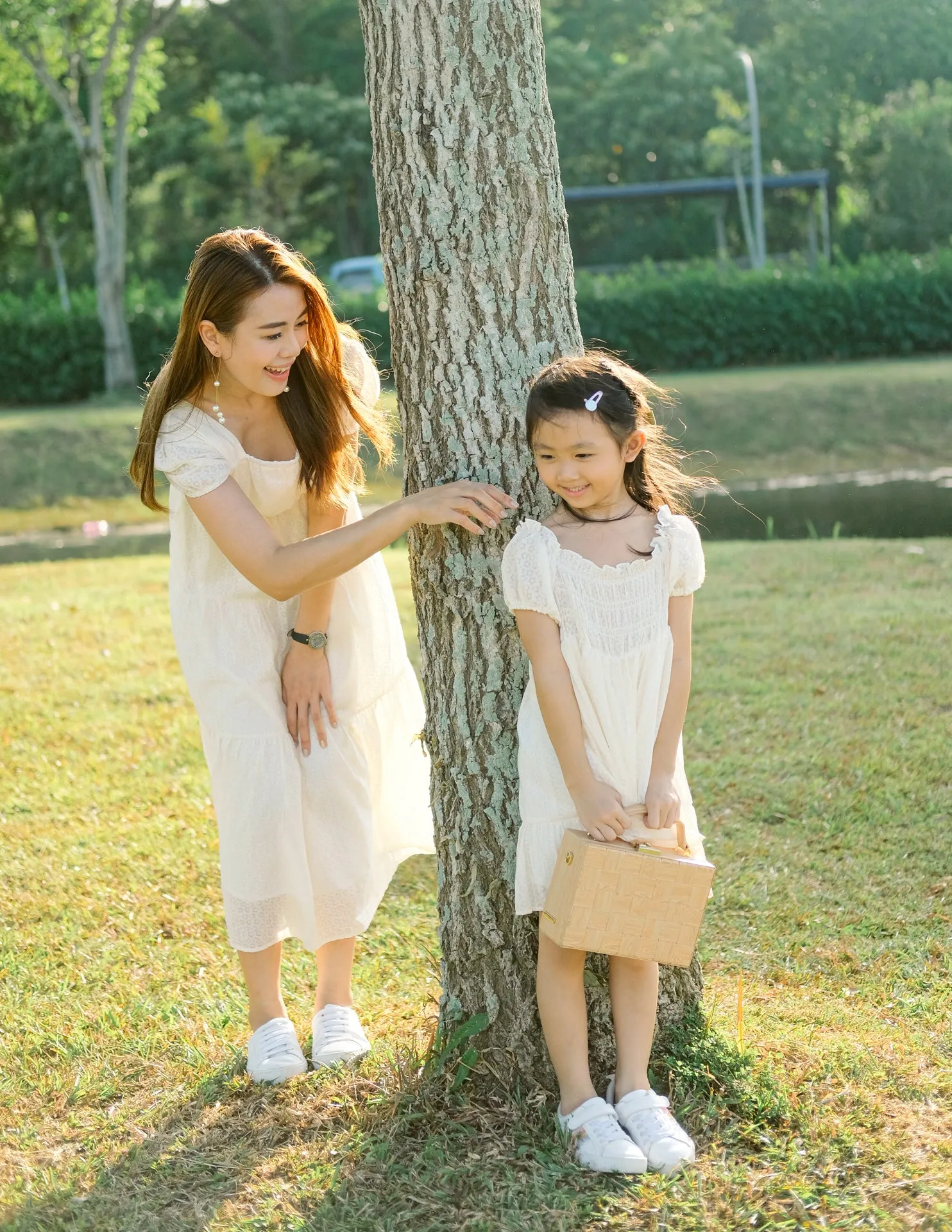 *KIDS* Mikaela Dress in Cream Daisy