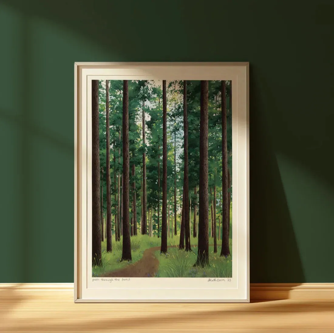 Lauren Kathleen Art Print - Path Through the Forest - Various Sizes