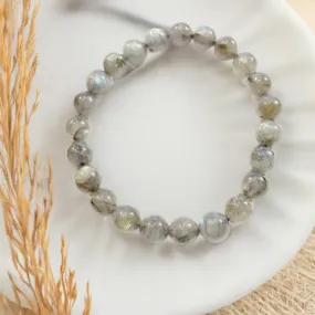 Lila Labradorite Stacking Beaded Bracelet