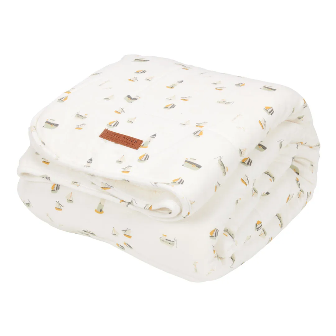 Little Dutch Bassinet Blanket - Sailors Bay White