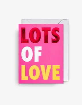 Lots Of Love Card - Pink