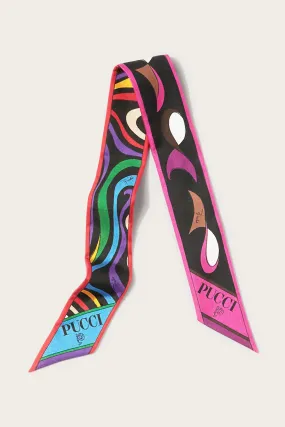 Marmo and Pesci-Print Silk Twill Scarf