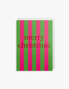 Merry Christmas Stripe - Red/Green