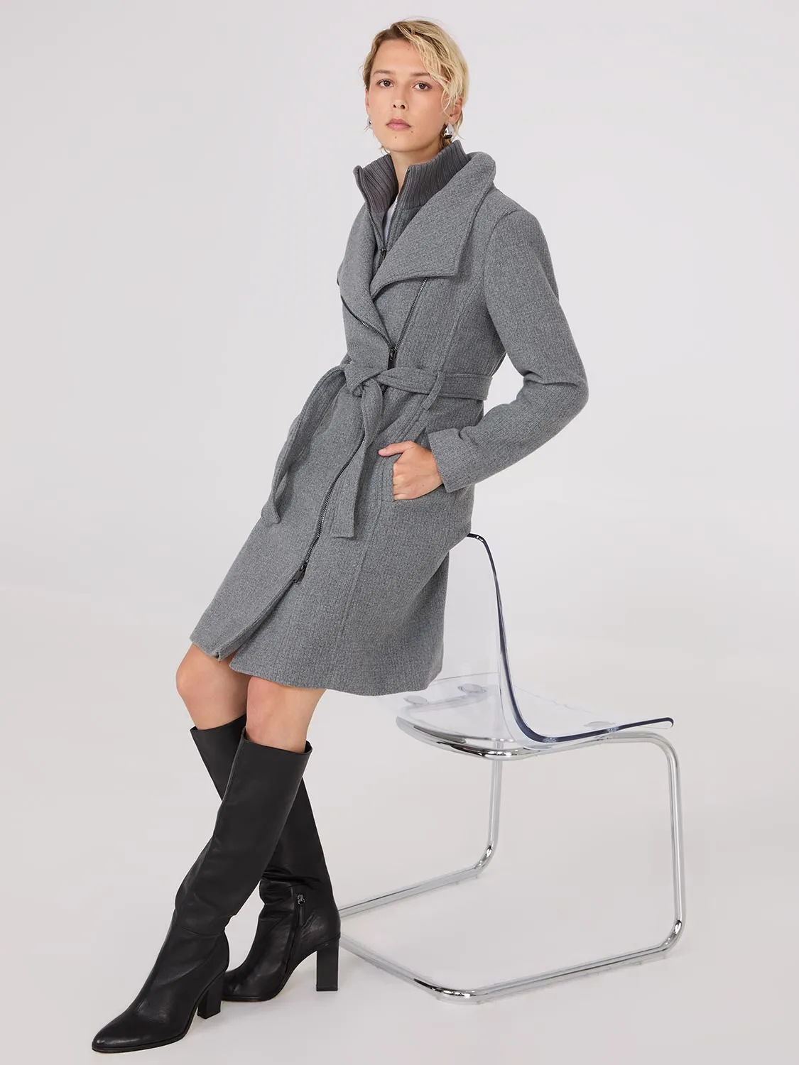 Mid-Length Wrap Coat