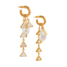 Nicoleta Earrings White