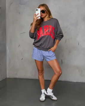 Paris Oversized Graphic Sweatshirt