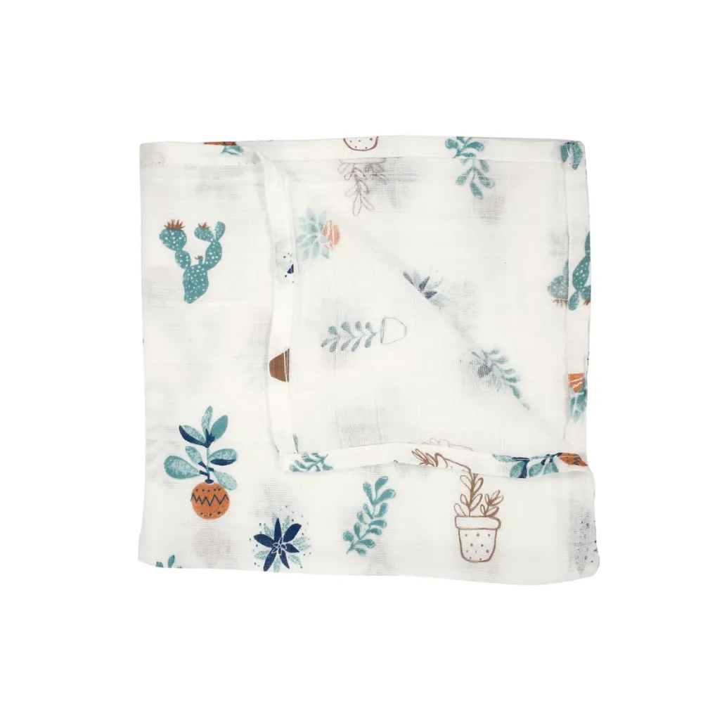 Plants Large Muslin Blanket