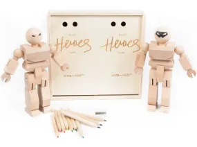 Playhard Heroes 2 Piece DIY with Color Pencils