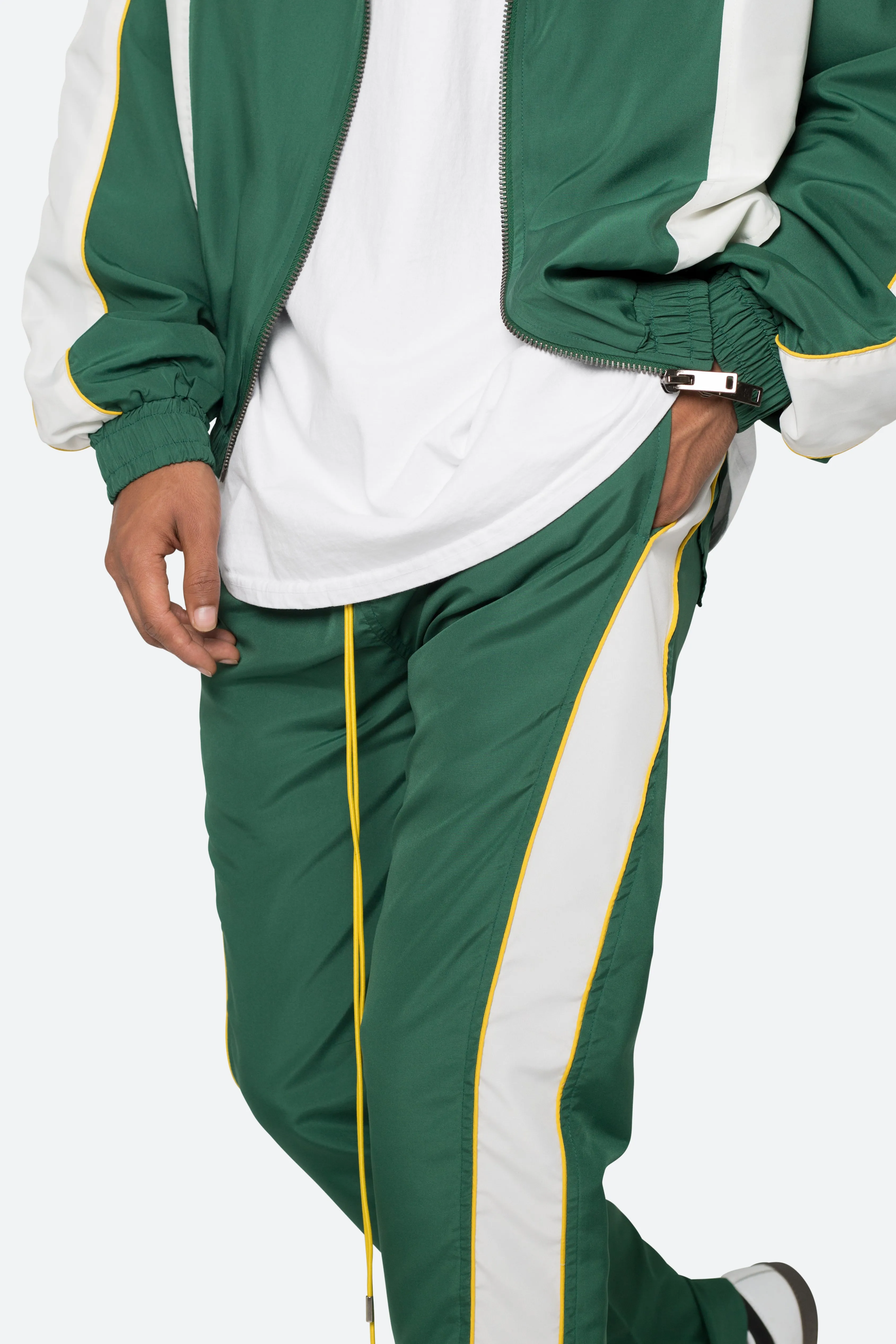 Race Track Pants - Green/White