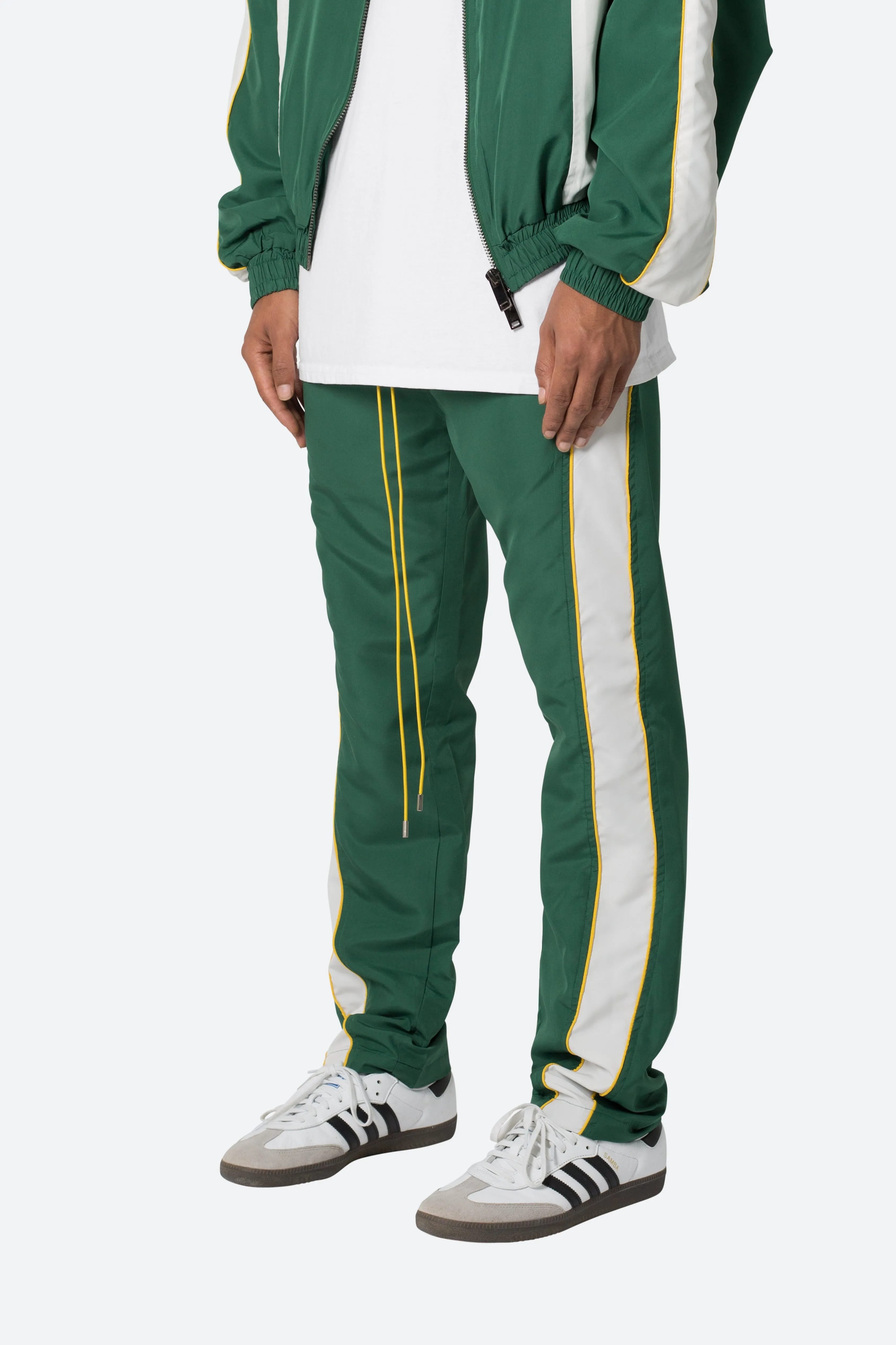 Race Track Pants - Green/White