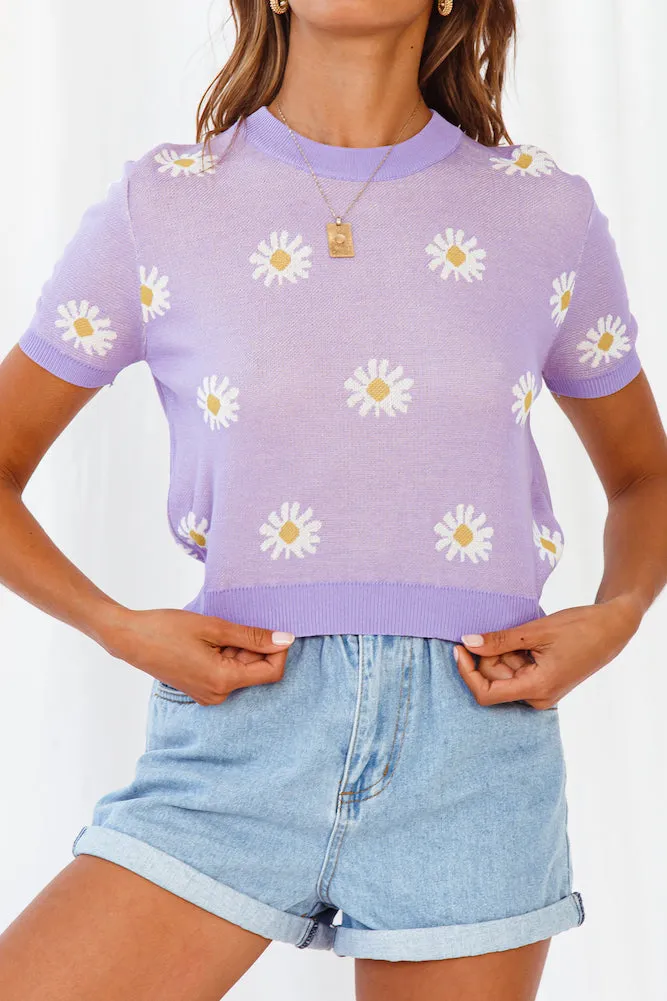 Regional Express Knit Top Lilac