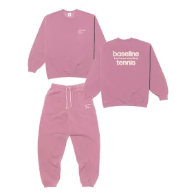 Vice 84 'Baseline' Sweater & Jogger Set - Vintage Washed Pink