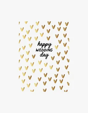 Wedding Day Card - Hearts